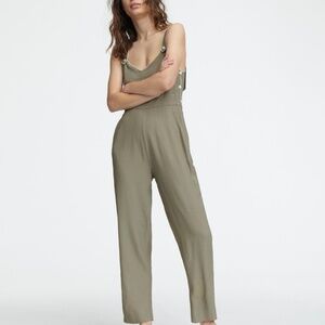 Rag & Bone Tia Olive Overall Jumpsuit Light Olive NWT 8